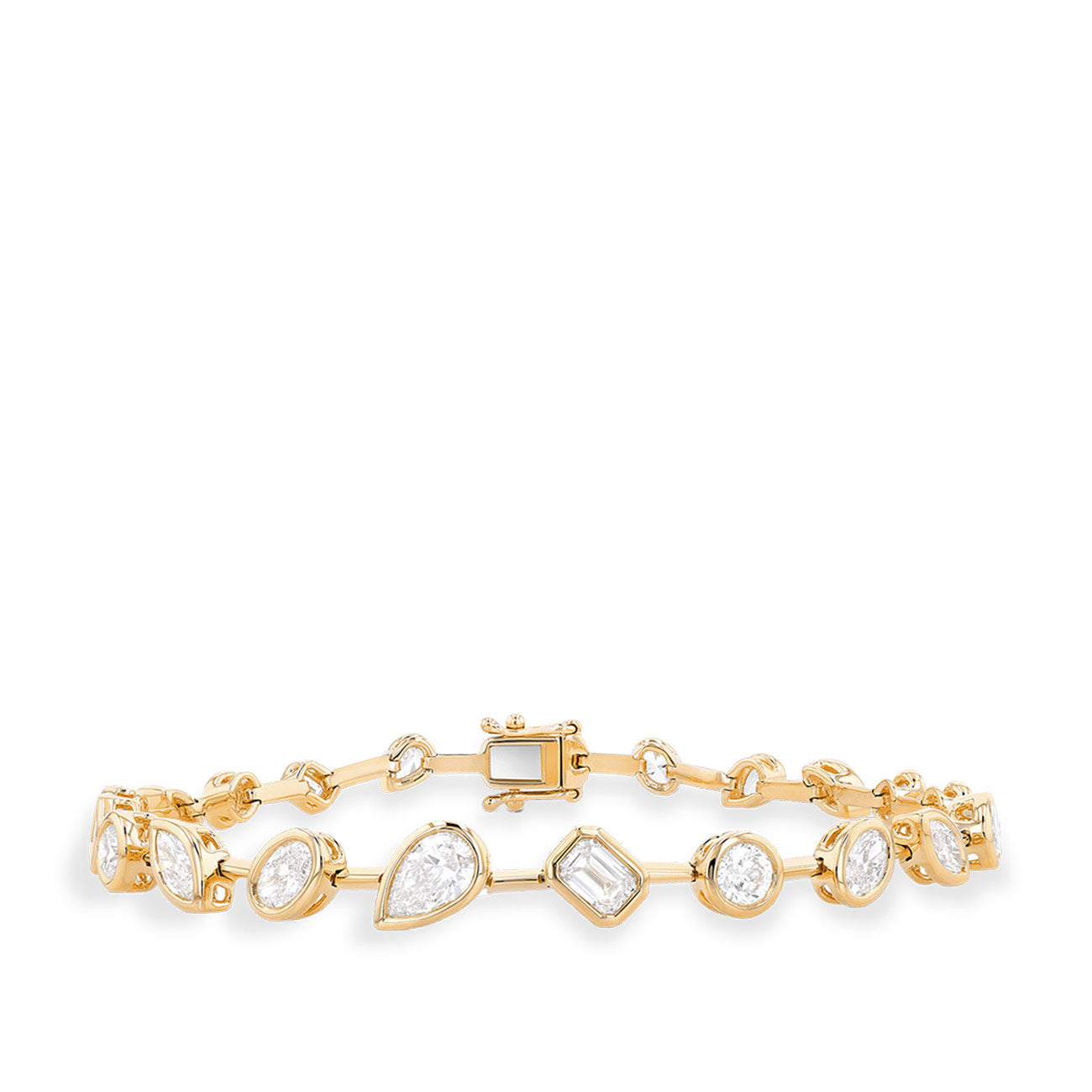 Couture Duchess Multi-Shaped Diamond Bezel Bracelet