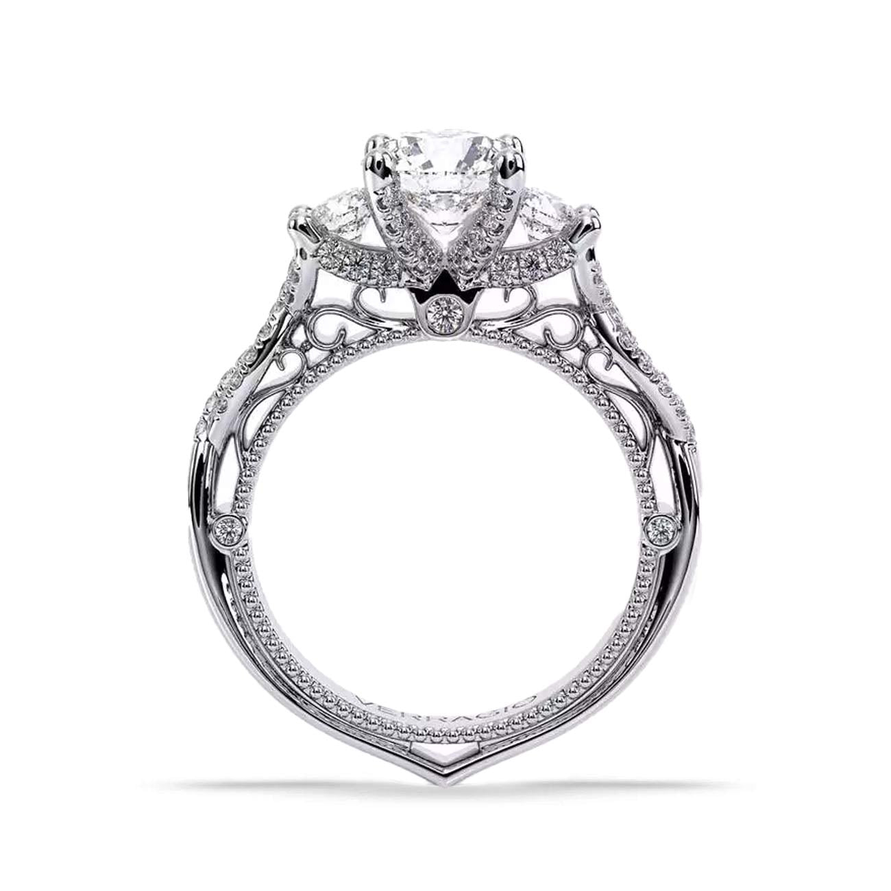 Verragio Venetian Round Three-Stone Engagement Ring Setting
