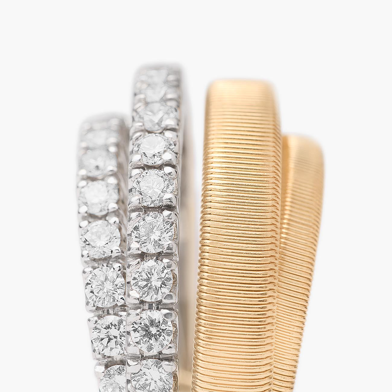 Marco Bicego Masai 18K Gold 4 Row Diamond Ring