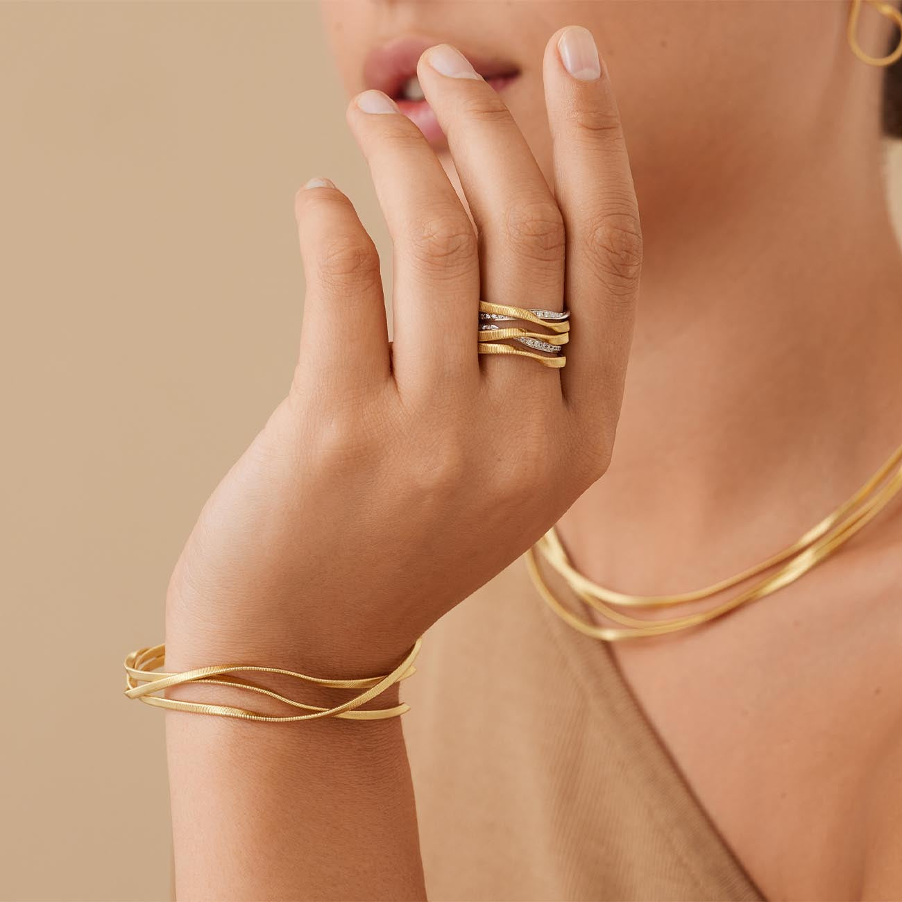 Marco Bicego Marrakech Five Band Diamond Ring