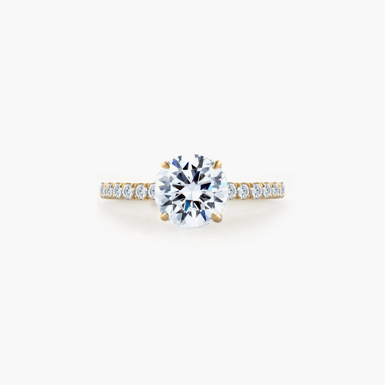 A. Jaffe ME1865Q-143 Yellow Gold Classics Diamond Engagement Ring Setting