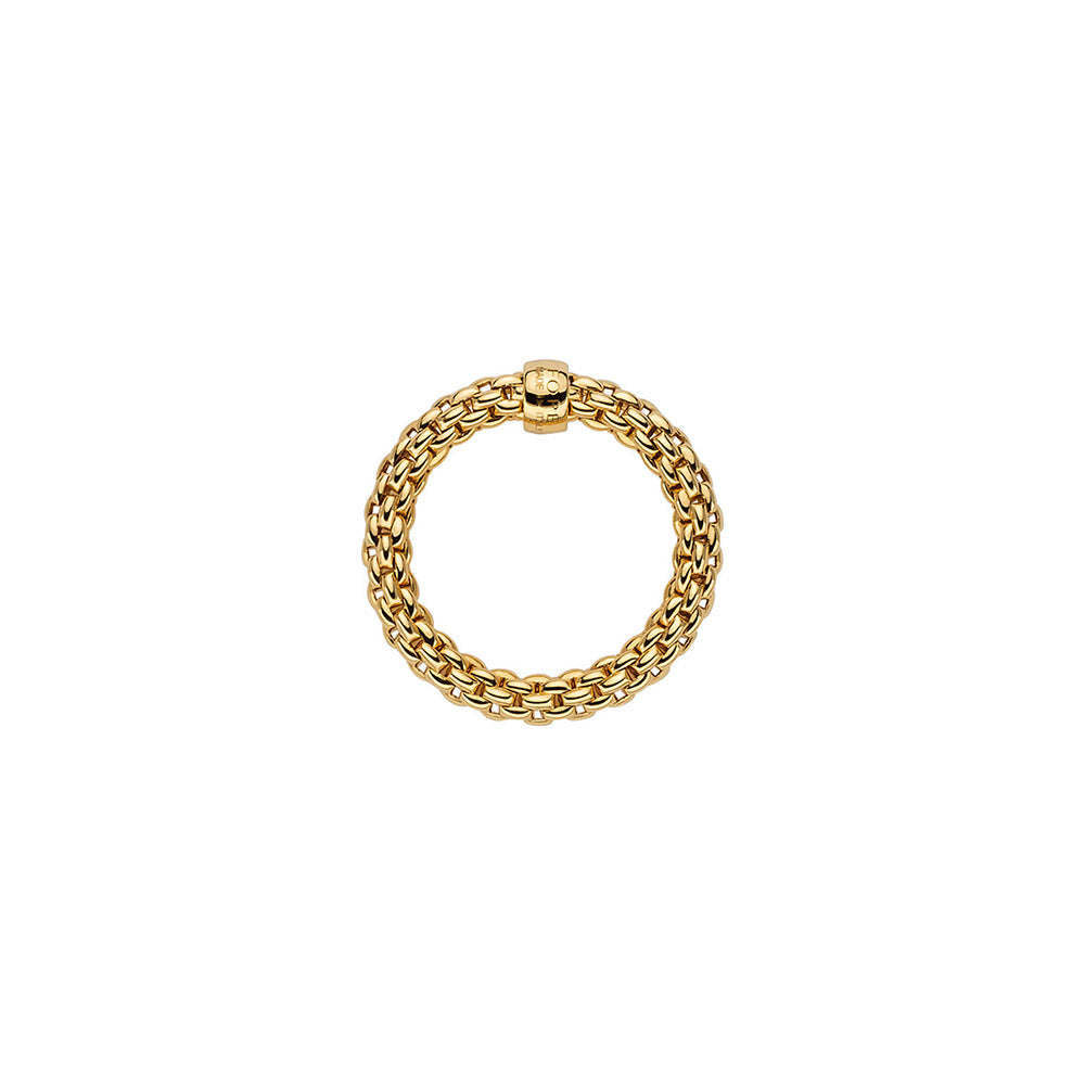 Fope Essentials Yellow Gold Thin Flex'it Ring