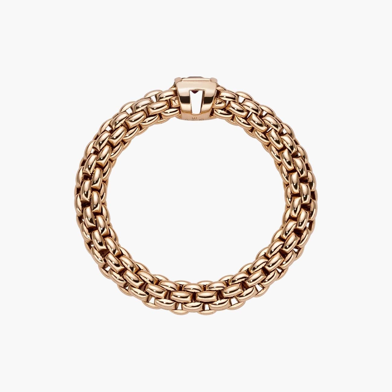 Fope Souls Flex'it Rose Gold Ruby Ring