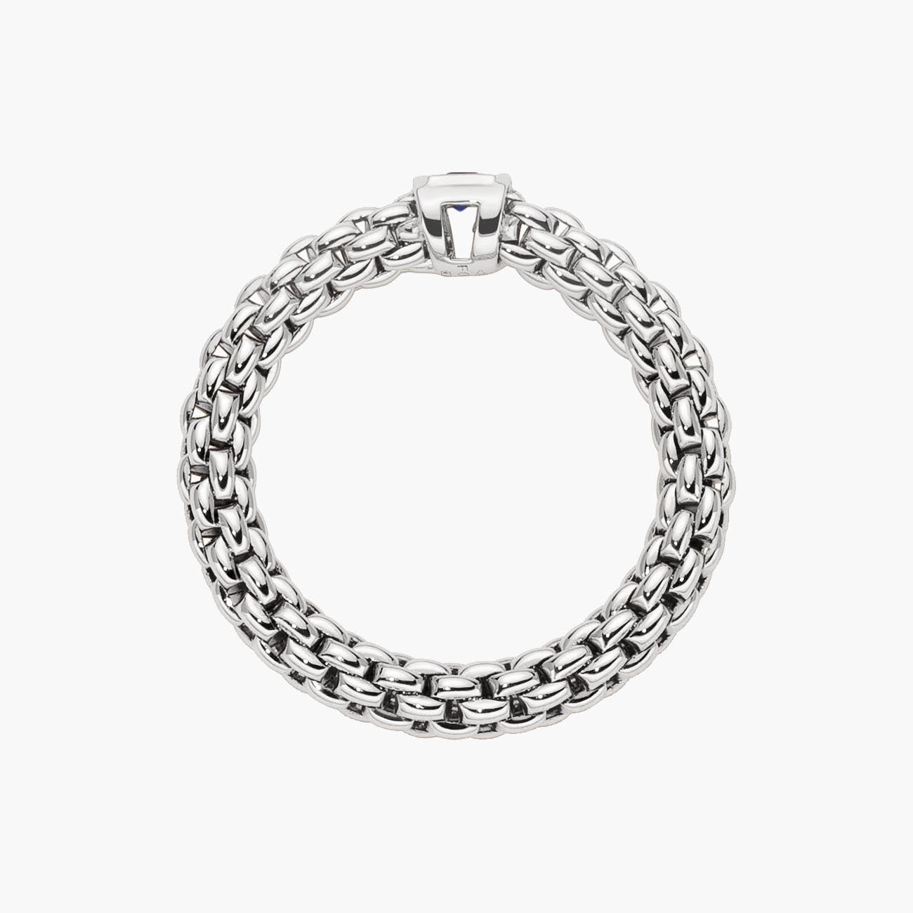 Fope Souls Flex'it White Gold Blue Sapphire Ring