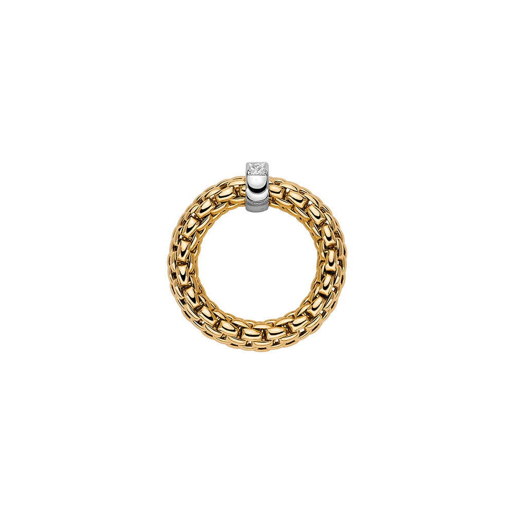 Fope Vendome Flex'it Yellow Gold Diamond Ring