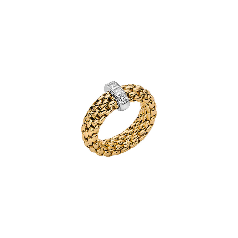 Fope Vendome Flex'it Yellow Gold Diamond Ring