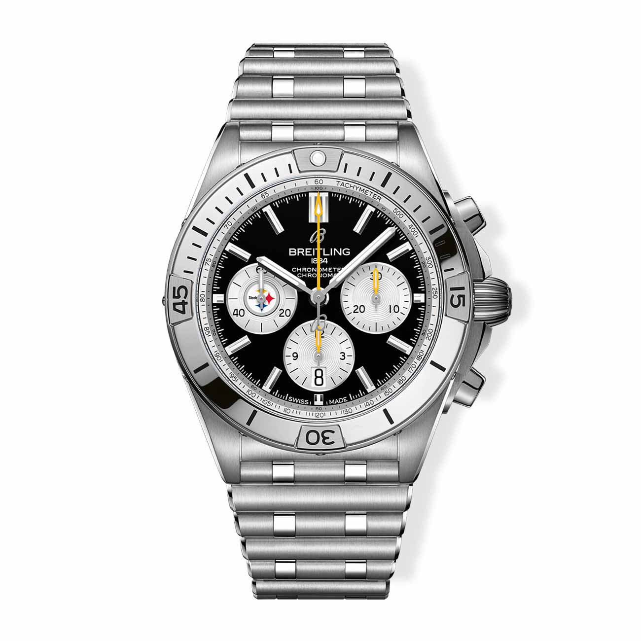 Breitling Chronomat B01 NFL Pittsburgh Steelers Edition with Rouleaux Steel Bracelet - 42mm