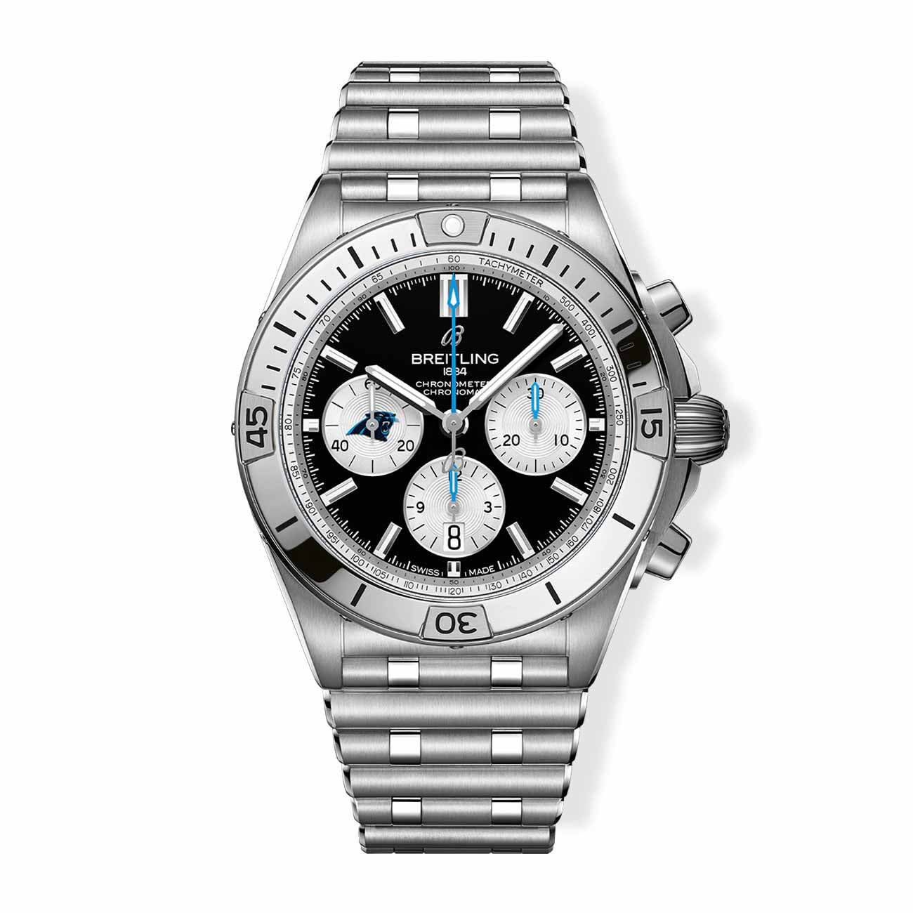 Breitling Chronomat B01 NFL Carolina Panthers Edition with Rouleaux Steel Bracelet - 42mm