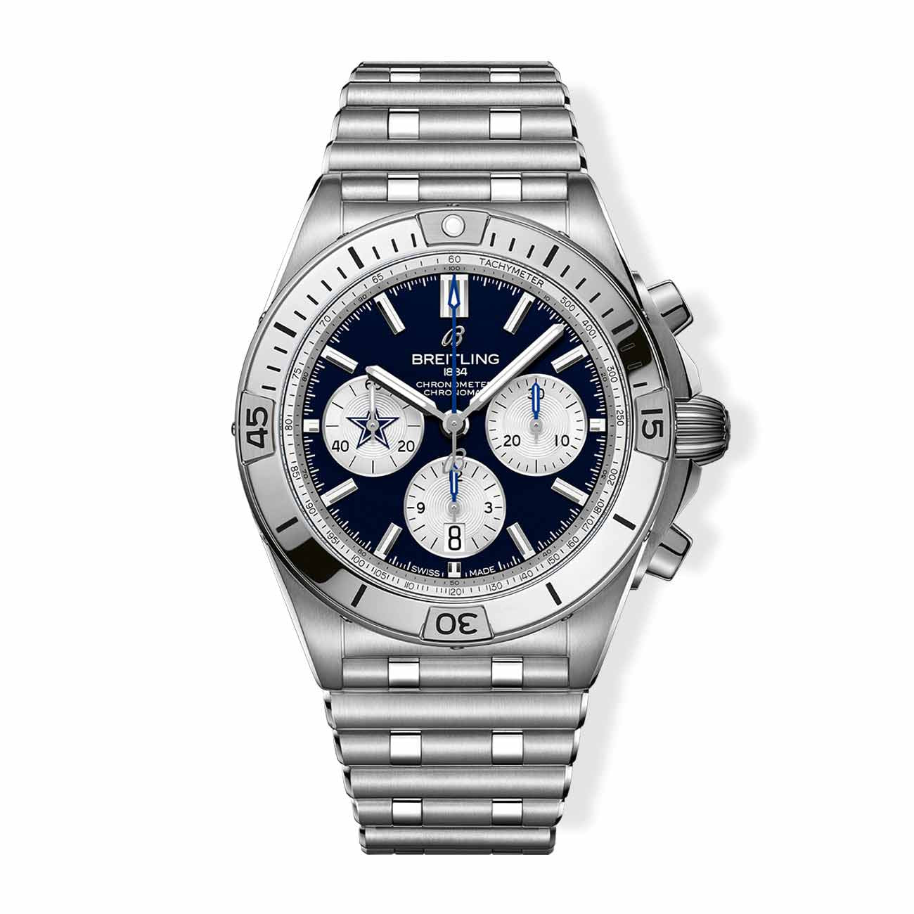 Breitling Chronomat B01 NFL Dallas Cowboys Edition with Rouleaux Steel Bracelet - 42mm