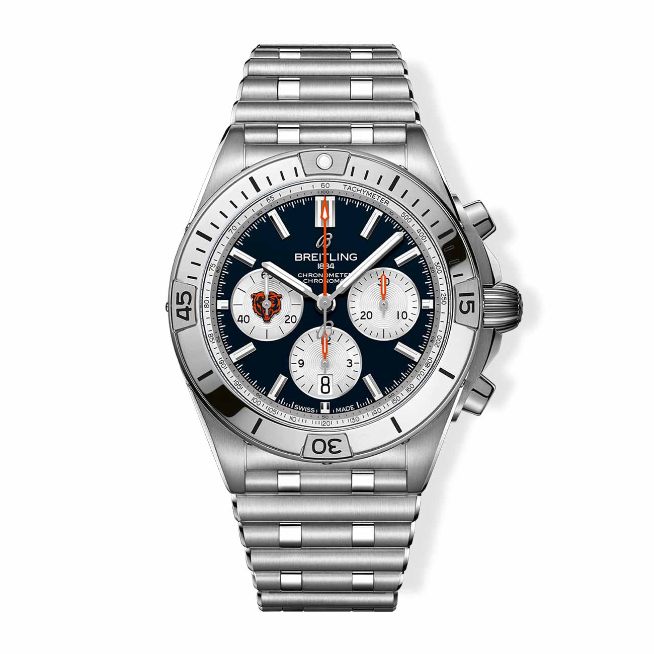 Breitling Chronomat B01 NFL Chicago Bears Edition with Rouleaux Steel Bracelet - 42mm