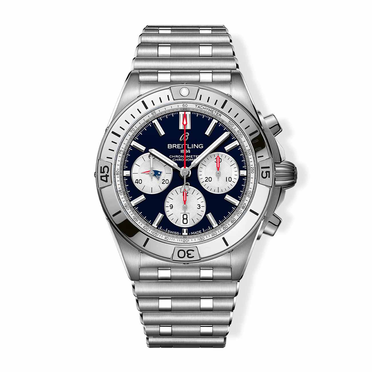 Breitling Chronomat B01 NFL New England Patriots Edition with Rouleaux Steel Bracelet - 42mm