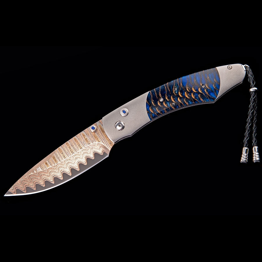 William Henry Spearpoint Pine Ridge Titanium Pine Cone Pocket Knife