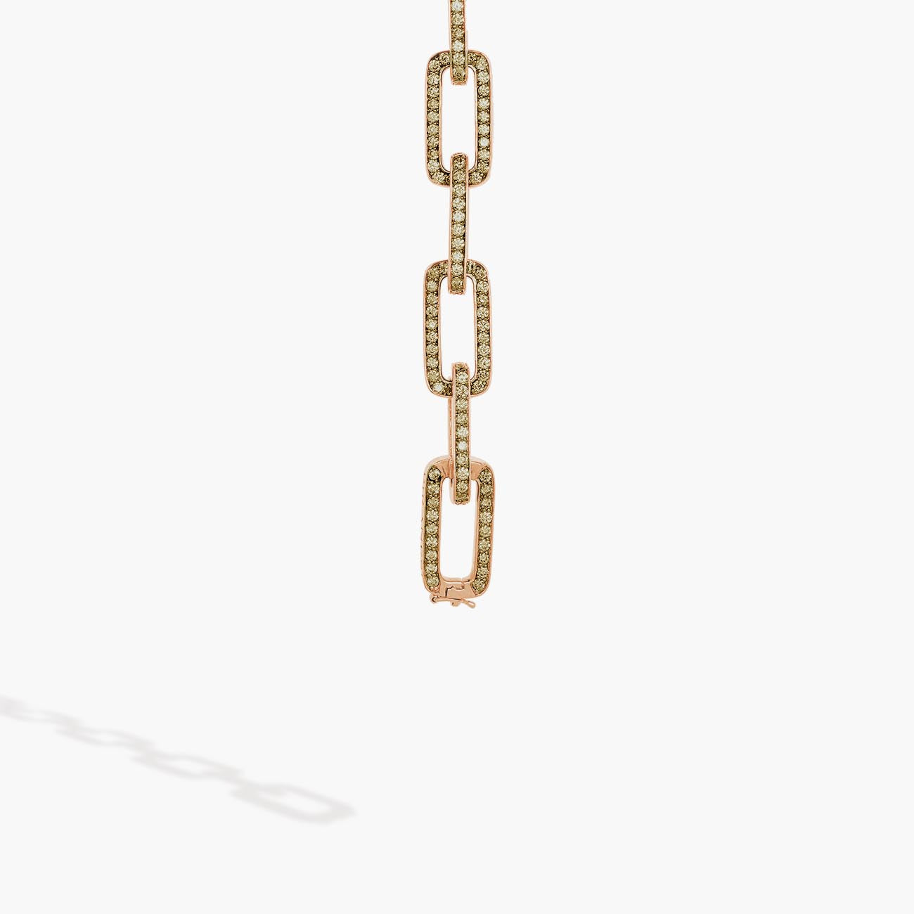 Piranesi Champagne Diamond Rose Gold Link Bracelet