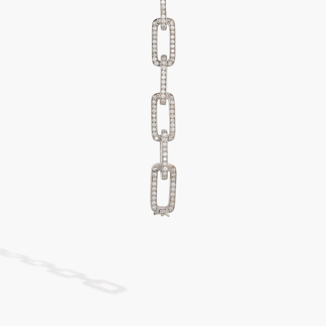 Piranesi Diamond and White Gold Link Bracelet