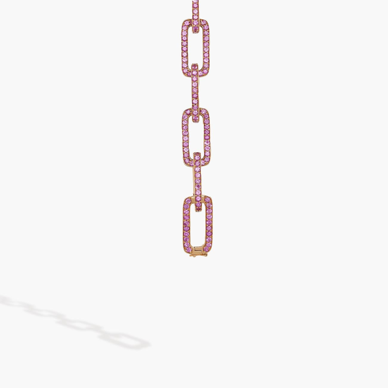 Piranesi Pink Sapphire Rose Gold Link Bracelet
