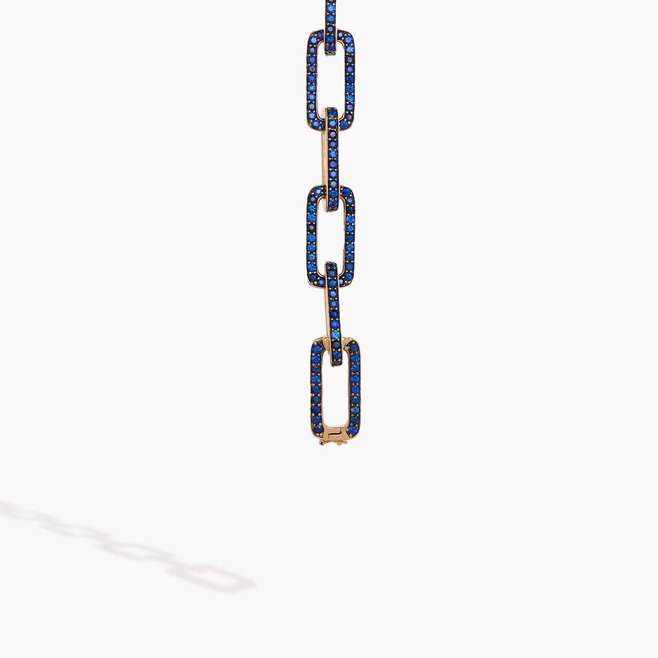 Piranesi Blue Sapphire White Gold Link Bracelet