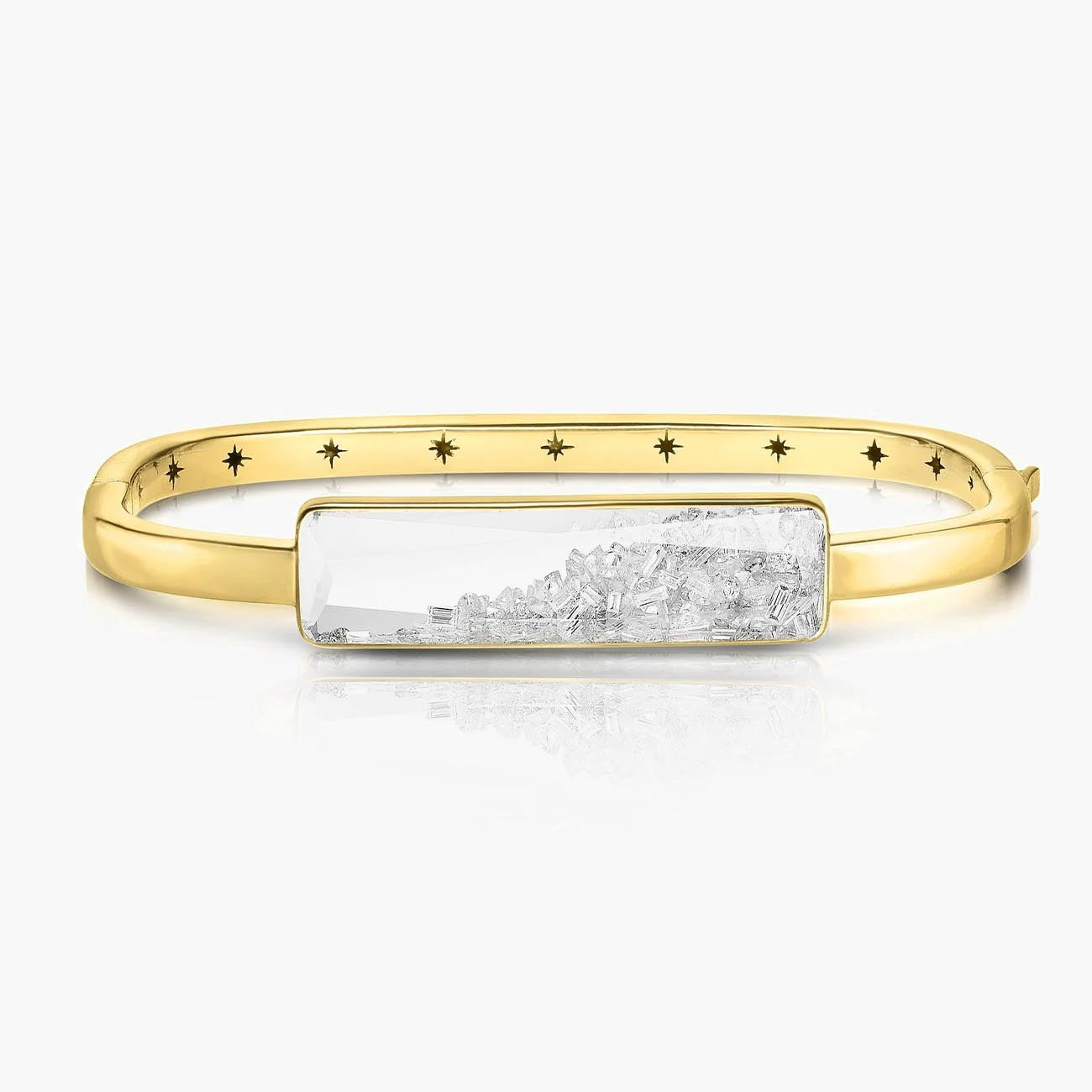Moritz Glik Core Shaker Bangle Gold Bracelet