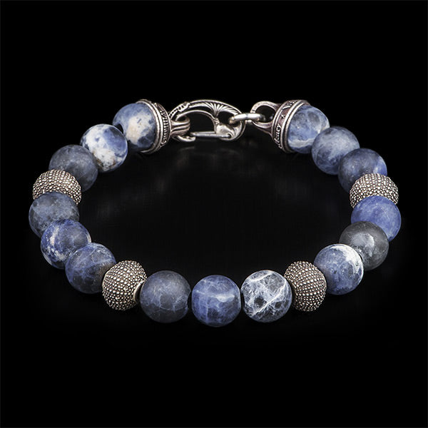 William Henry Beach Comber Silver Bead Bracelet