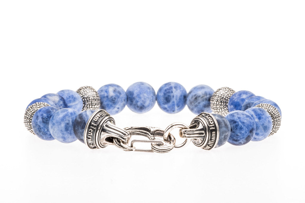 William Henry Beach Comber Silver Bead Bracelet