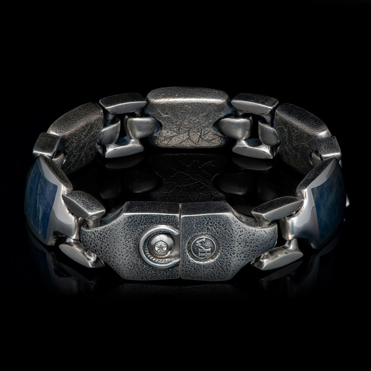 William Henry Retro Labradorite Sterling Silver Bracelet