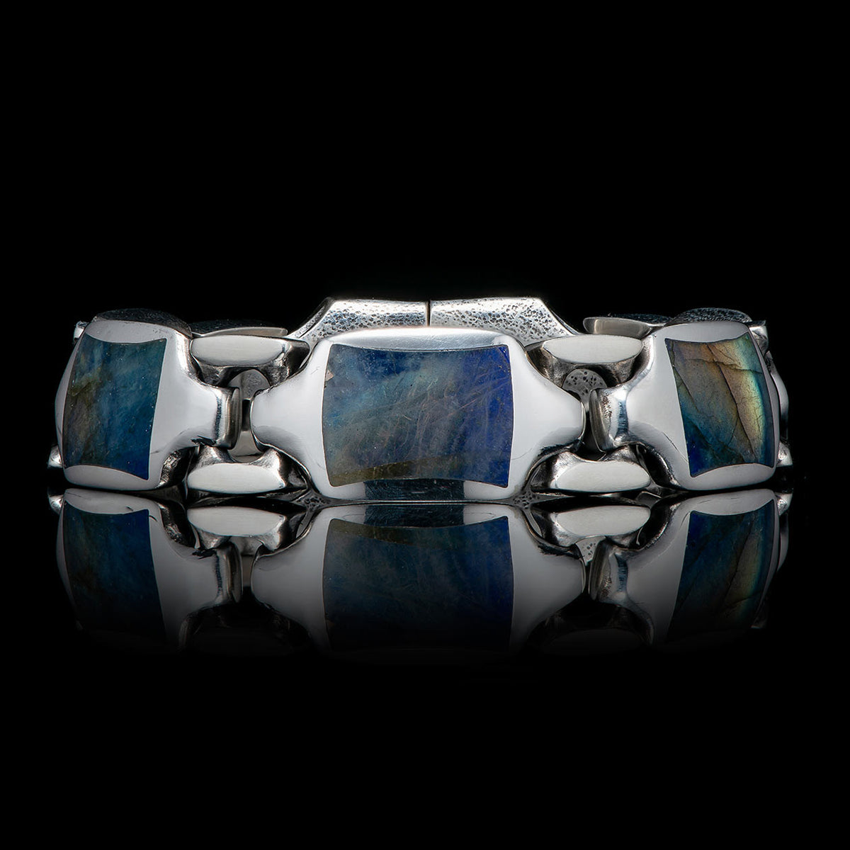 William Henry Retro Labradorite Sterling Silver Bracelet