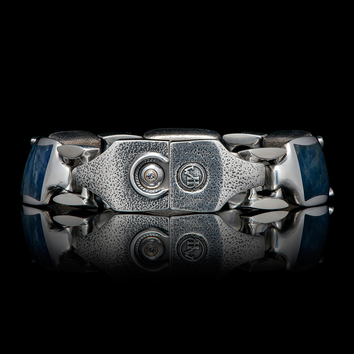 William Henry Retro Labradorite Sterling Silver Bracelet