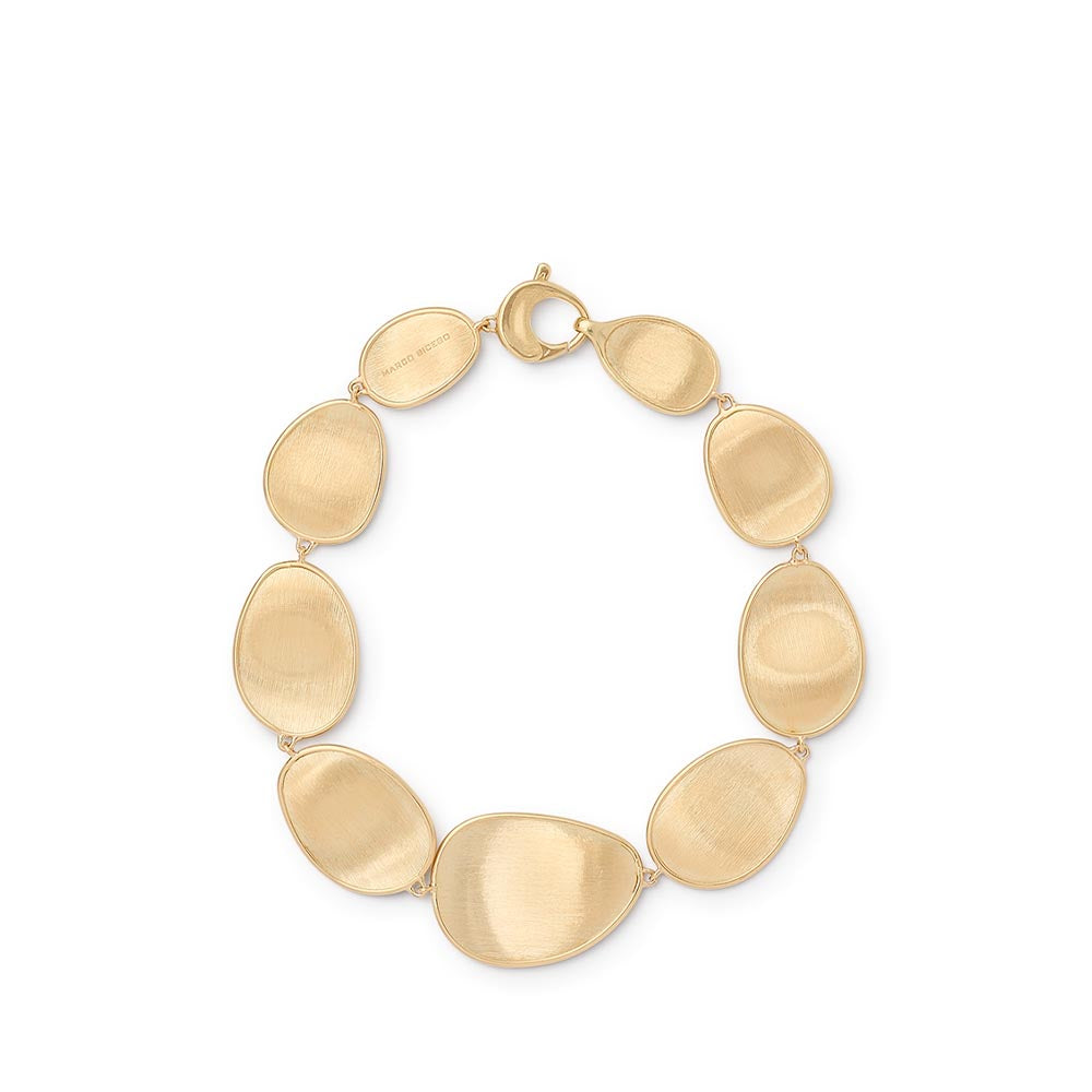 Marco Bicego Lunaria Yellow Gold Leaf Station Bracelet