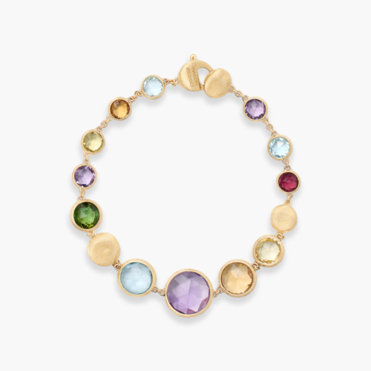 Marco Bicego Jaipur Color 18K Yellow Gold Graduated Gemstone Bracelet