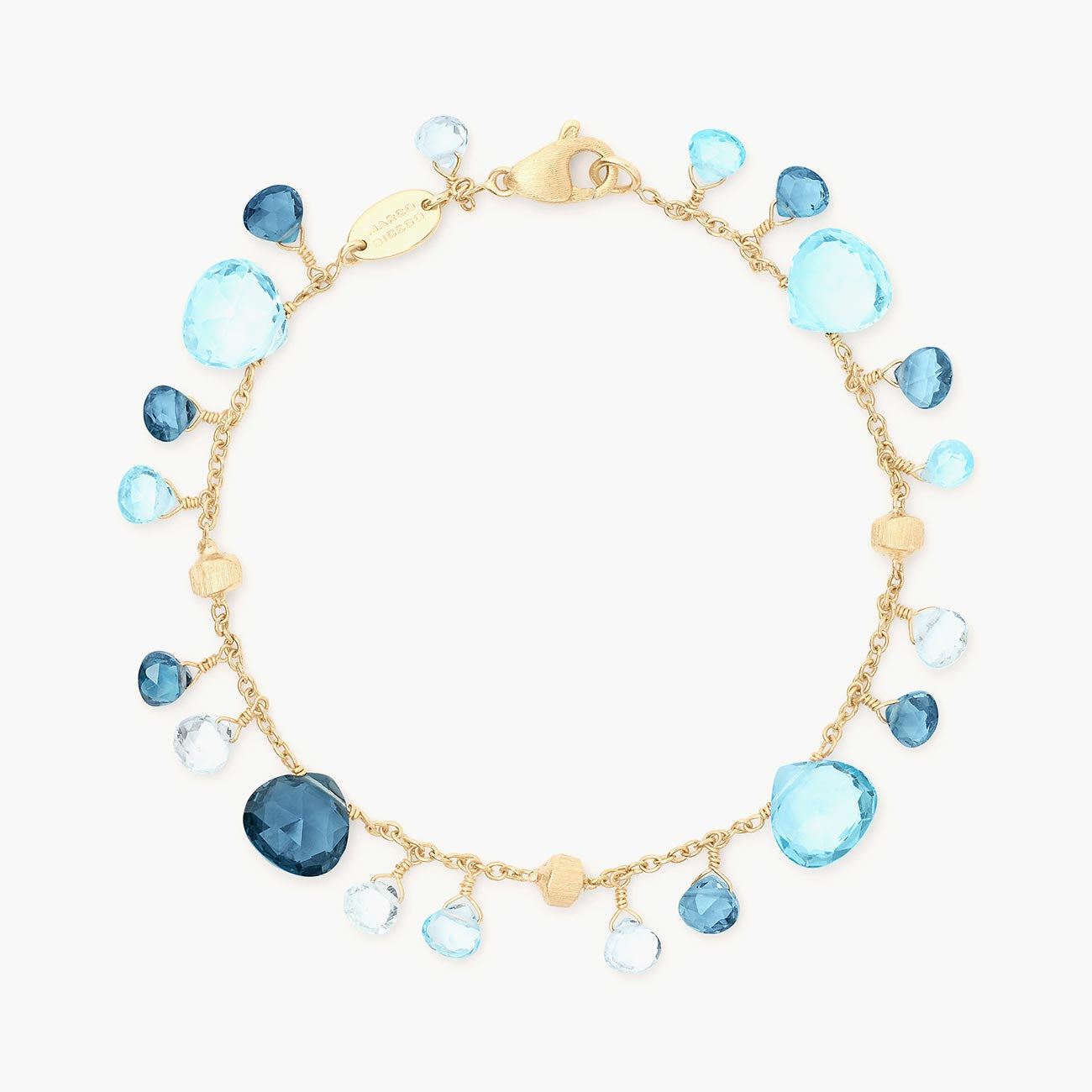 Marco Bicego Paradise Alta Mixed Topaz Yellow Gold Single-Strand Bracelet