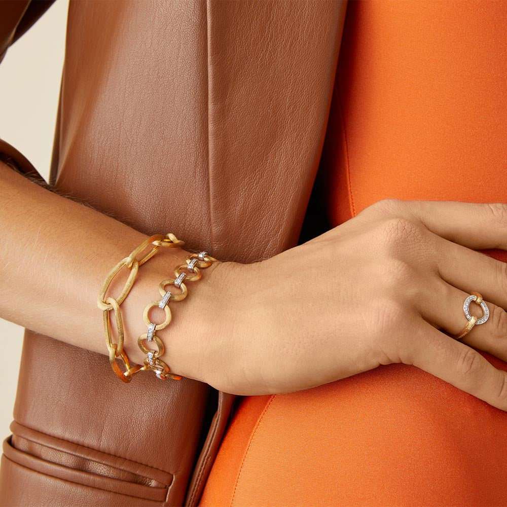 Marco Bicego Jaipur Link 18K Hand Engraved Bracelet