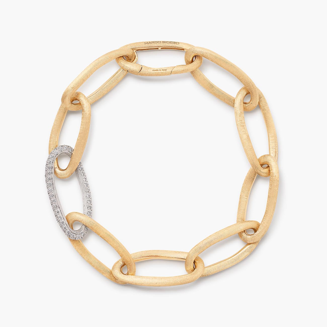 Marco Bicego Alta Diamond and Gold Link Bracelet