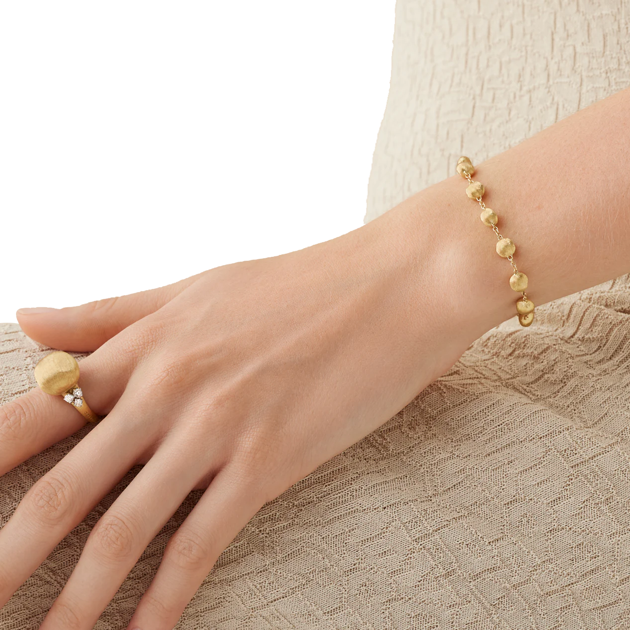 Marco Bicego Africa Station Bracelet in 18K Yellow Gold
