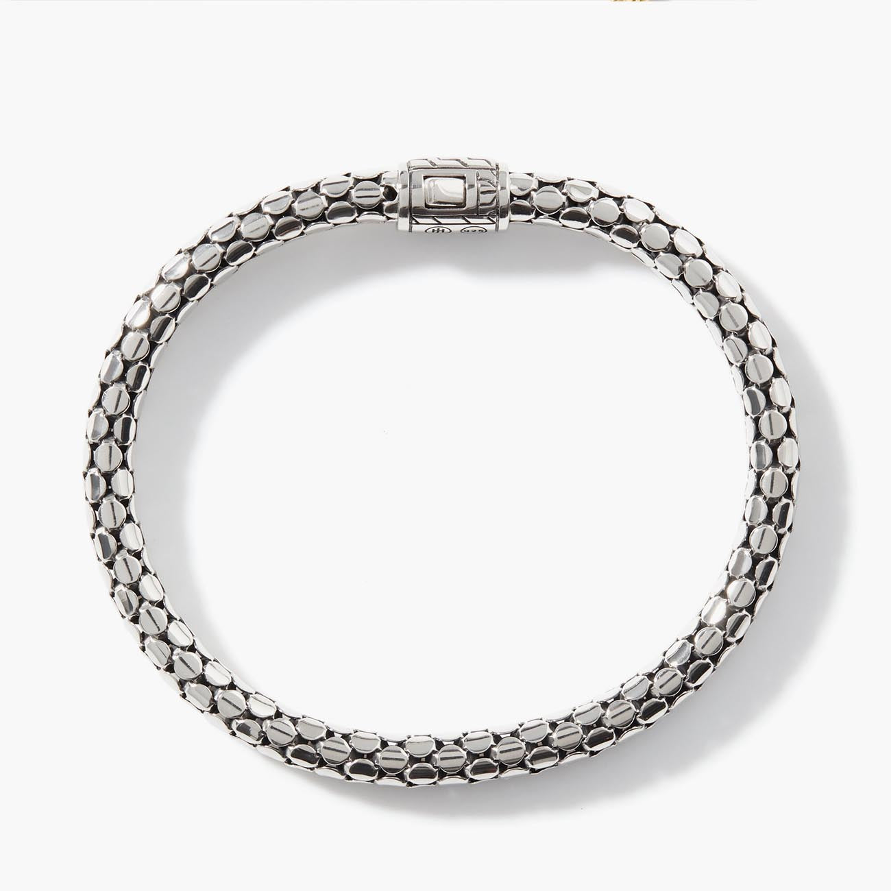 John Hardy Dot Silver Bracelet with Classic Chain Clasp