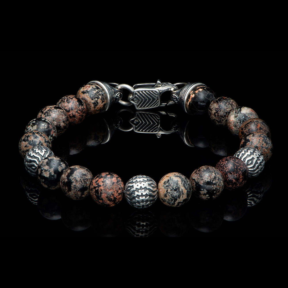 William Henry Seaside Red Obsidian Bracelet