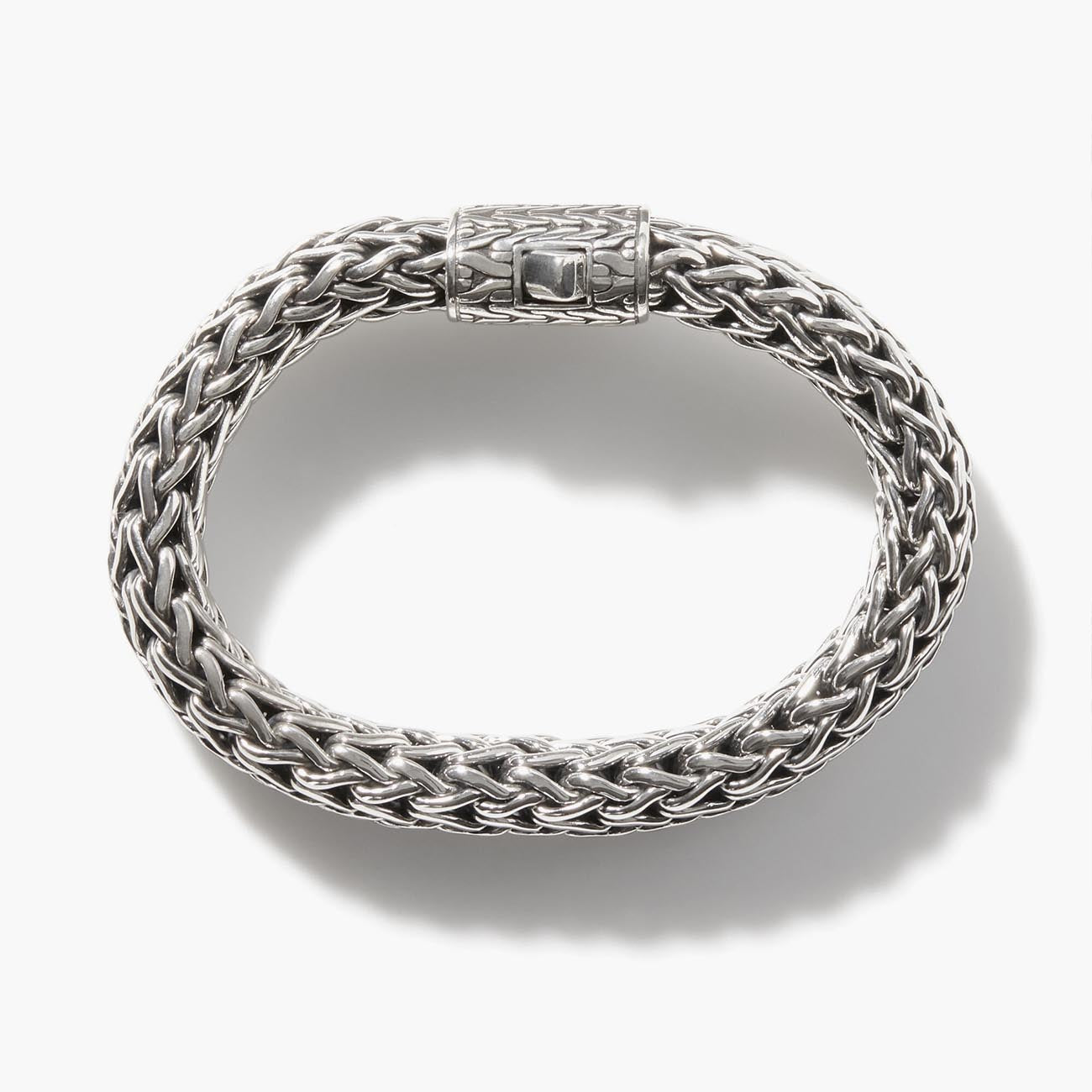 John Hardy Icon 10mm Silver Bracelet with Chain Clasp