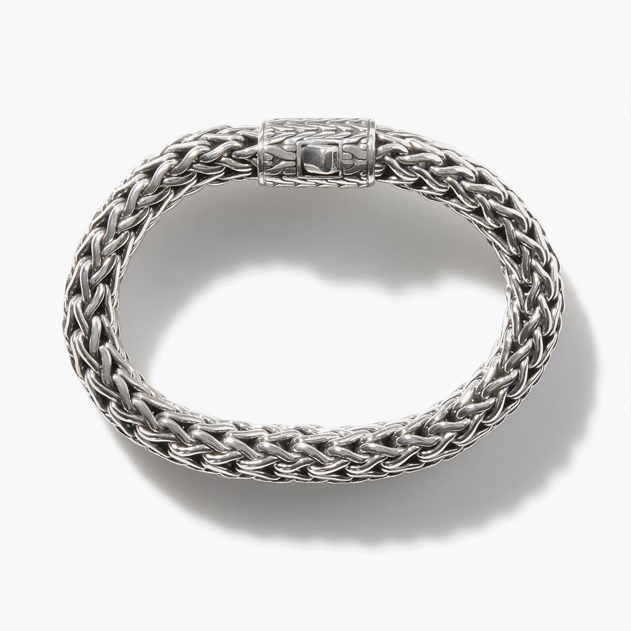 John Hardy Icon 10mm Silver Bracelet with Chain Clasp