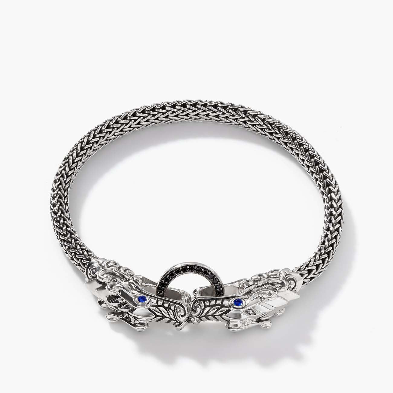 John Hardy Legends Naga Double Dragon Sapphire Station Bracelet