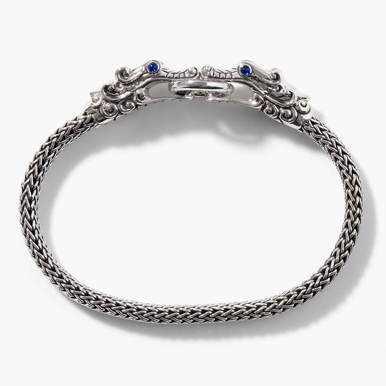 John Hardy Legends Naga Double Dragon Sapphire Station Bracelet
