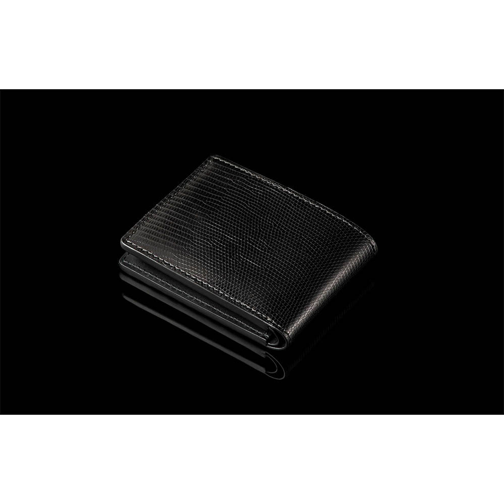 William Henry Midnight Black Bi Fold Wallet