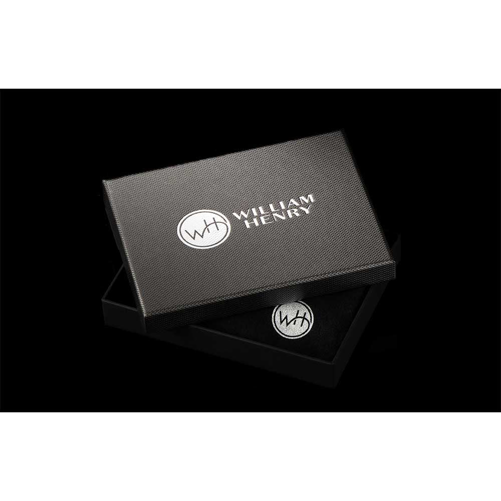 William Henry Midnight Black Bi Fold Wallet
