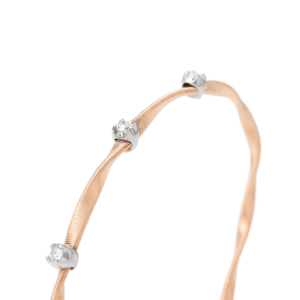 Marco Bicego Marrakech 18kt Rose Gold Diamond Bracelet