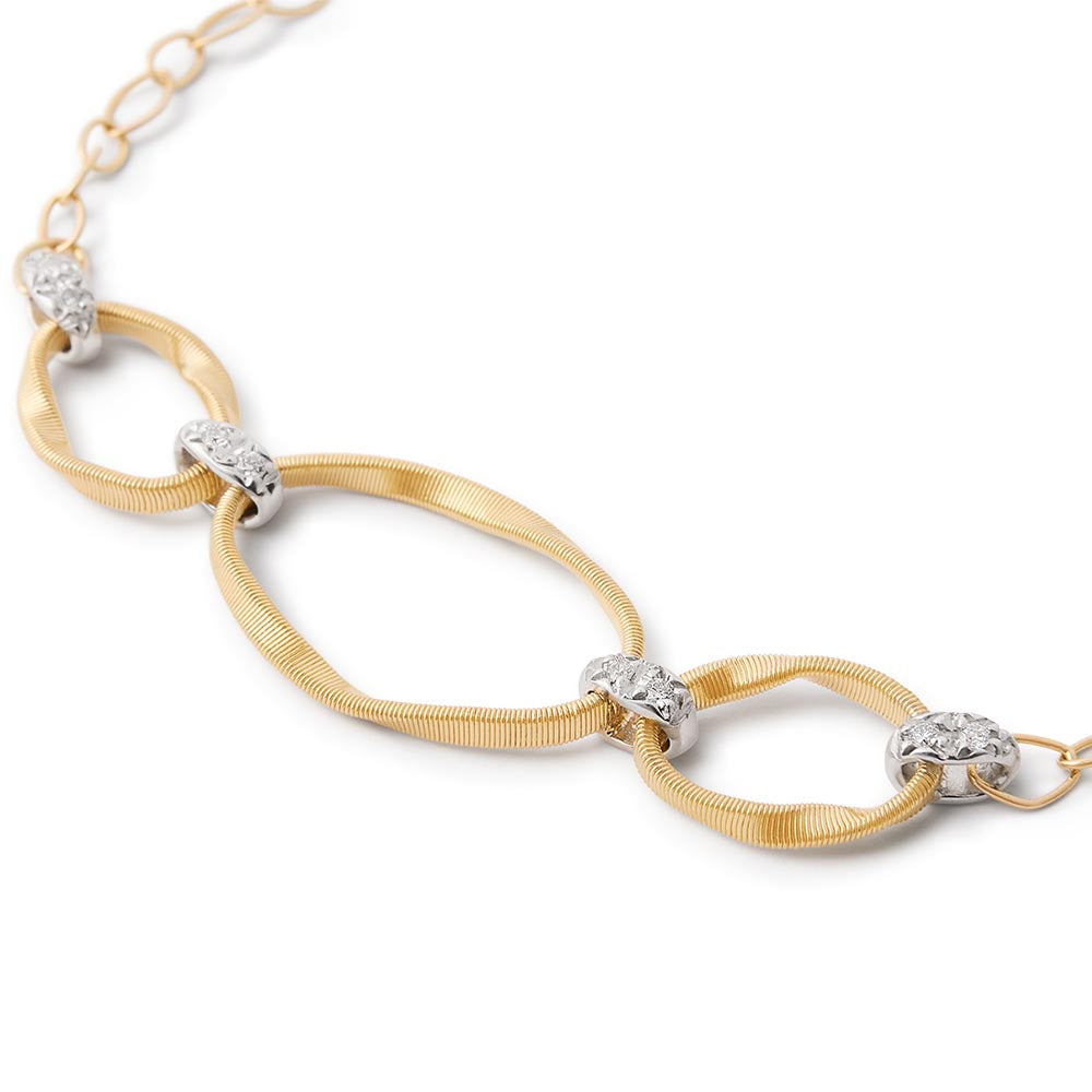 Marco Bicego Marrakech Onde Gold Three Link Bracelet
