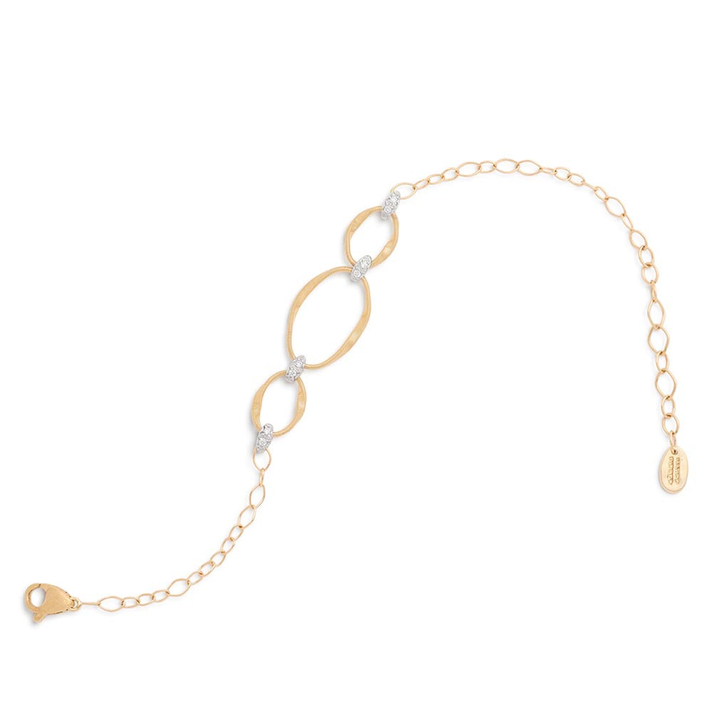 Marco Bicego Marrakech Onde Gold Three Link Bracelet