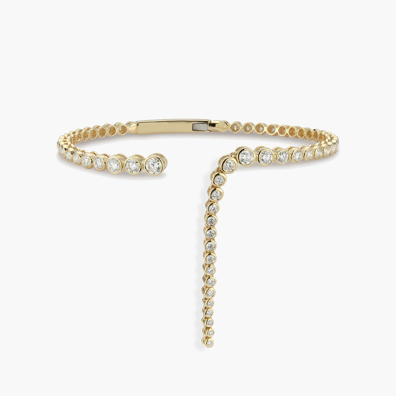 ONDYN Imperial Wavelength Diamond Bezel Bracelet