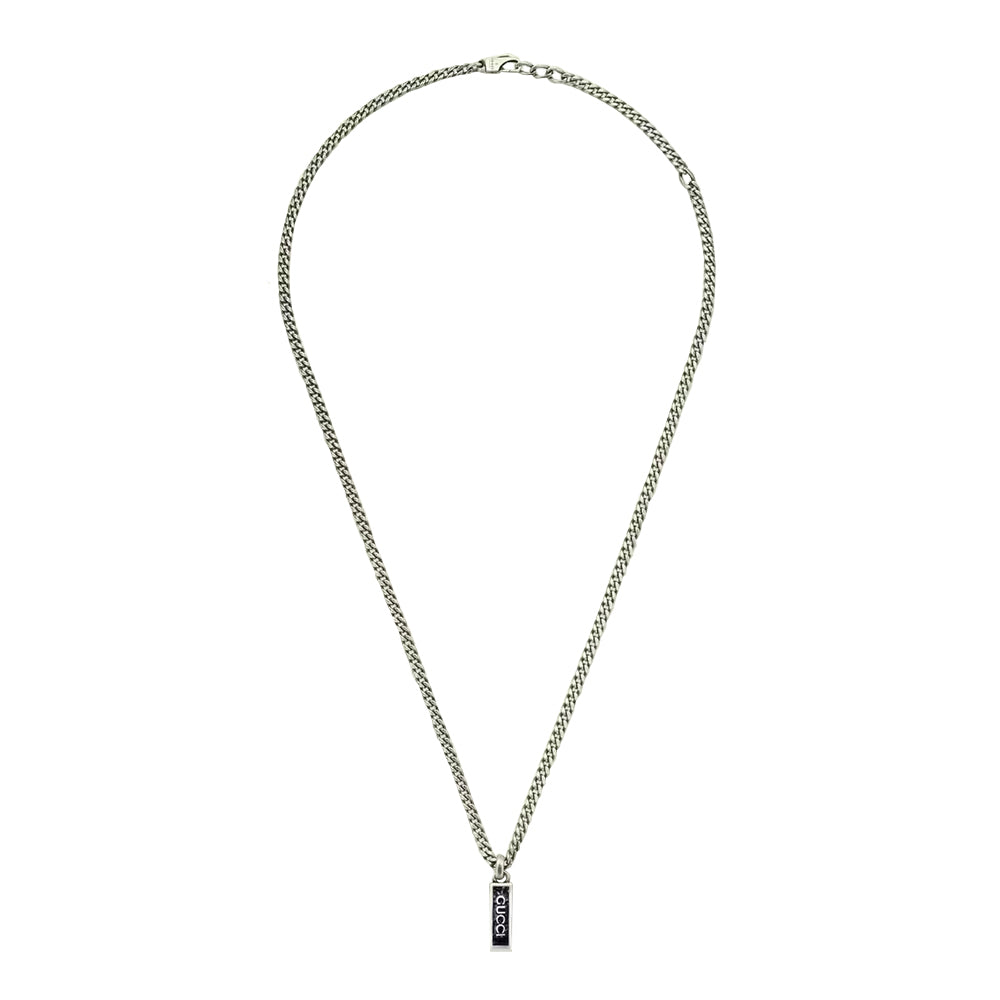 Gucci Black Enamel Pendant with Clasp