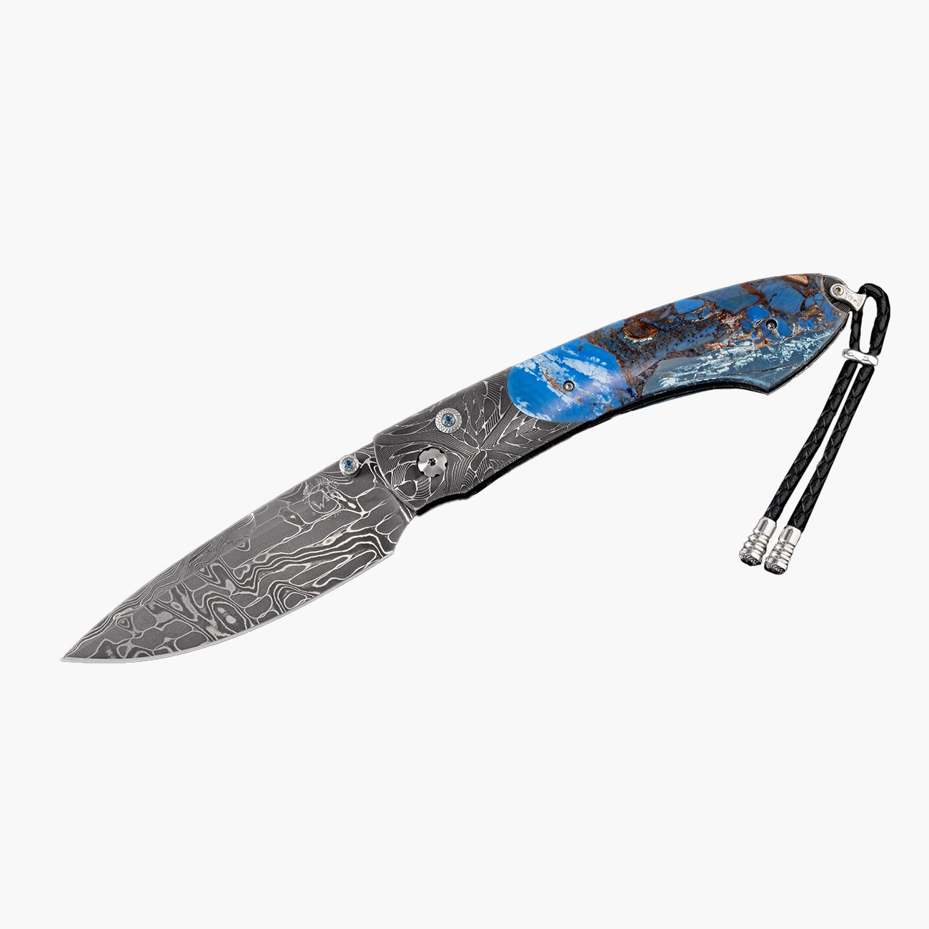 William Henry B12 Blue Fusion Spearpoint Knife