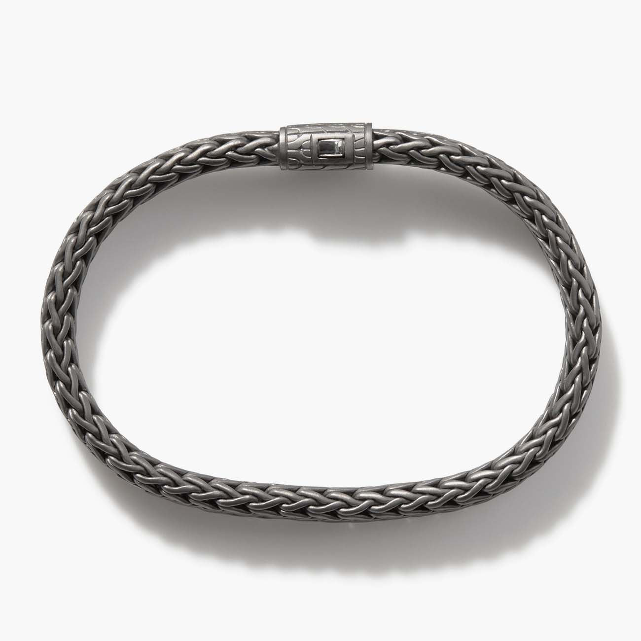 John Hardy Classic Chain Silver Matte Black 8mm Icon Bracelet