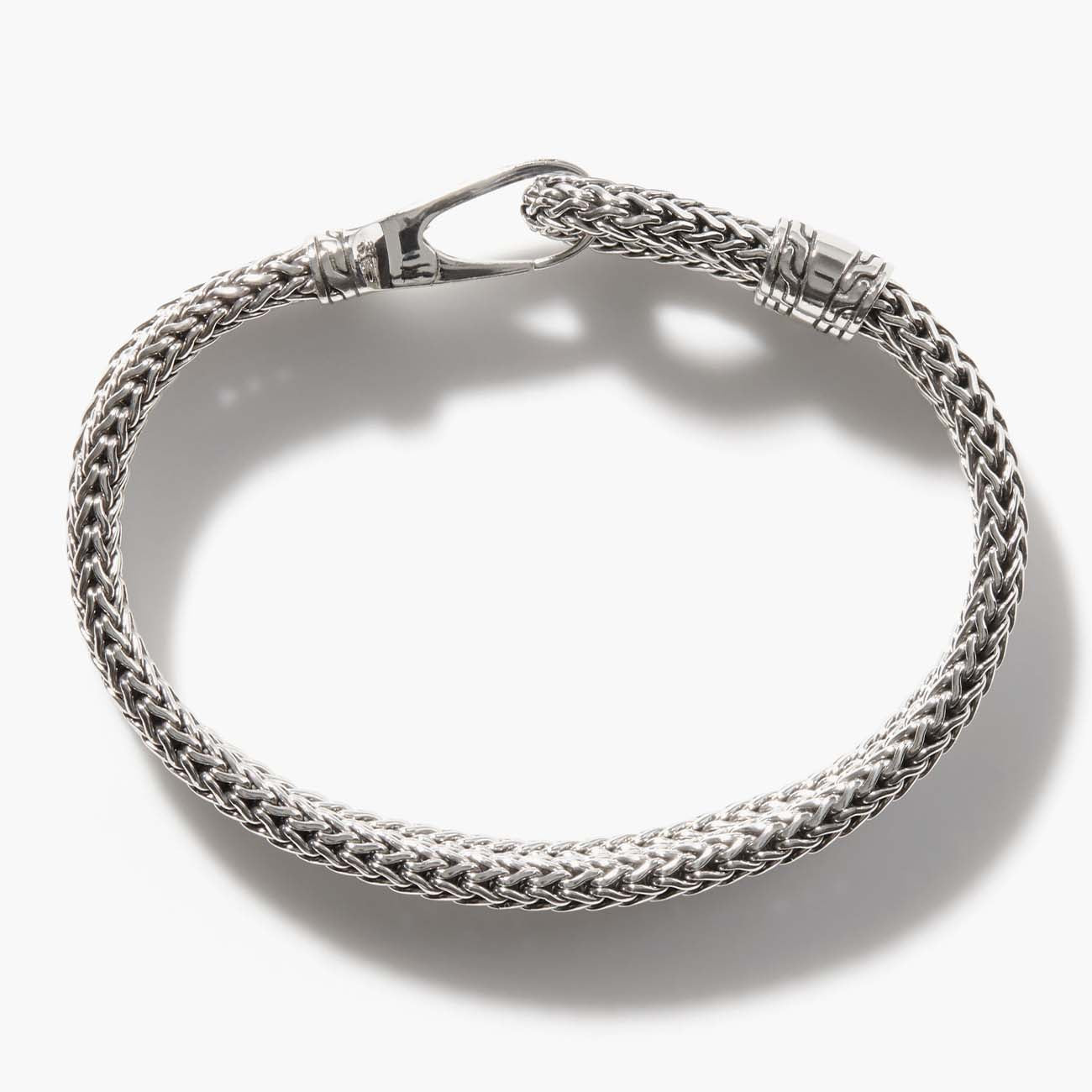 John Hardy Classic Chain Double Silver Hook Bracelet