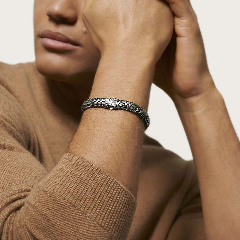 John Hardy Classic Chain Black Rhodium Icon Bracelet