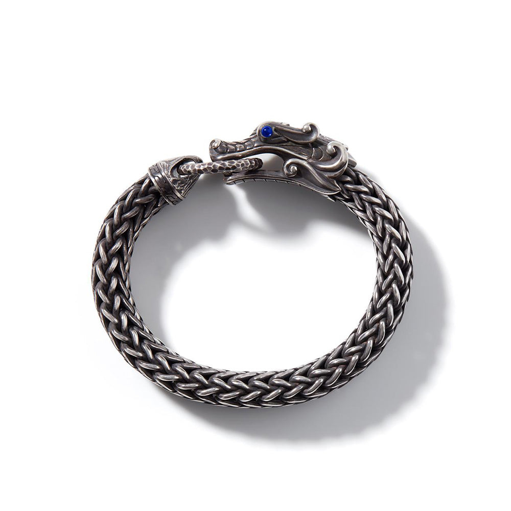 John Hardy Legends Naga Hammered and Reticulated Silver Bracelet